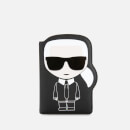 Karl Lagerfeld Women's K/Ikonik Passport Holder - Black