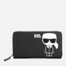Karl Lagerfeld Women's K/Ikonik Zip Wallet - Black