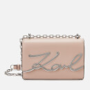 Karl Lagerfeld Women's K/Signature Small Shoulder Bag - Powder Pink