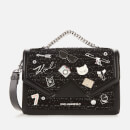 Karl Lagerfeld Women's K/Klassik Pins Shoulder Bag - Black