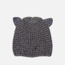 Karl Lagerfeld Women's Choupette Lurex Beanie Hat - Navy