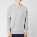 Maison Kitsuné Men's Sweatshirt Fox Head Patch - Grey Melange