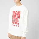 Maison Kitsuné Men's Sweatshirt Wavy MK - White