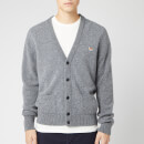 Maison Kitsuné Men's Lambswool Classic Cardigan - Grey