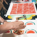 Make your Own Lino Printed Cushion Cover or T-Towel Creative Workshop for Two