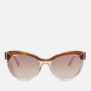 Karl Lagerfeld Women's Cat Eye Frame Sunglasses - Blonde Havana/Pink