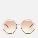 Chloe Women's Poppy Octagon Frame Sunglasses - Havana/Peach
