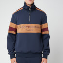 Wooyoungmi Men's Quarter Zip Track Top - Navy