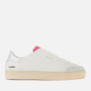 Axel Arigato Women's Clean 90 Leather Triple Cupsole Trainers - Silver/Fuchsia/Black