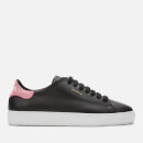 Axel Arigato Women's Clean 90 Leather Cupsole Trainers - Black/Pink