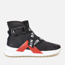 Balmain Men's B-Troop Strap Nylon Trainers - Black/Red