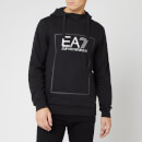 Emporio Armani EA7 Men's Boxed Logo Hoodie - Black
