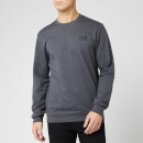 Emporio Armani EA7 Men's Small Logo Crew Neck Sweatshirt - Dark Grey