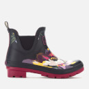Joules Women's Wellibob Short Wellies - Black Floral