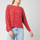 Levi's Women's Miranda Top - Fun Leopard Brilliant Red