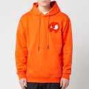 McQ Alexander McQueen Men's Pullover Large Monster Hoodie - Electric Orange