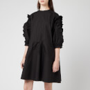 JW Anderson Women's Cotton Frilled Dress - Black