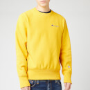 Champion Men's Small Script Sweatshirt - Yellow