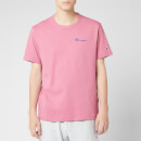 Champion Men's Small Script Crew Neck T-Shirt - Pink