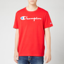 Champion Men's Big Script Crew Neck T-Shirt - Red