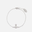 Vivienne Westwood Women's Iris Bas Relief Bracelet - Rhodium Pearl Pale Pink