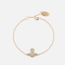 Vivienne Westwood Women's Romina Pave Orb Bracelet - Gold White