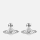 Vivienne Westwood Women's Minnie Bas Relief Earrings - Rhodium Crystal