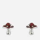 Vivienne Westwood Women's Orla Stud Earrings - Rhodium Crystal Red