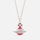 Vivienne Westwood Women's Aretha Small Orb Pendant - Rhodium Crystal Pink