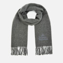 Vivienne Westwood Women's Wool Embroidered Scarf - Grey