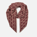 Vivienne Westwood Women's One All Over Logo Scarf - Burgundy-Beige