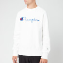 Champion Men's Big Script Sweatshirt - White