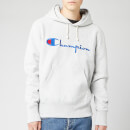 Champion Men's Big Script Hooded Sweatshirt - Grey Marl
