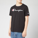 Champion Men's Big Script Crew Neck T-Shirt - Black
