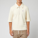 Champion X Clothsurgeon Men's Half Zip Polo Shirt - Beige