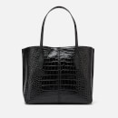 Tod's Women's Croc Joy Shopping Tote Bag - Black