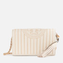Tory Burch Women's Fleming Mini Stud Wallet Cross Body Bag - Birch