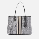 Tory Burch Women's Gemini Link Canvas Tote Bag - Black Gemini Link