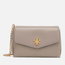Tory Burch Women's Kira Mixed-Materials Mini Bag - Gray Heron