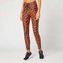 The Upside Women's Raspberry Leopard Midi Pants - Leo Multi