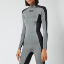 Reebok X Victoria Beckham Women's High Crew Neck Top - Silver/Black