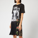 McQ Alexander McQueen Women's Hybrid T-Shirt Dress - Darkest Black