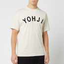 Y-3 Men's Yohji Letters Short Sleeve T-Shirt - Ecru/Legend Ink