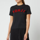 Y-3 Women's Yohji Letters Short Sleeve T-Shirt - Black
