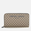 Emporio Armani Women's Large Zip Around Wallet - Ecru/T.Moro