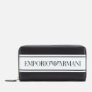 Emporio Armani Women's Large Zip Around Wallet - Black/White