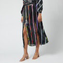 Olivia Rubin Women's Astrid Skirt - Black Thin Stripe