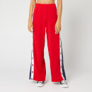 Tommy Sport Women's Flag Tape Flare Pants - True Red