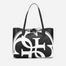 Guess Women's Reversible Bobbi Logo Tote Bag - Black/White