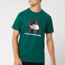 The North Face Men's Short Sleeve Raglan Redbox T-Shirt - Night Green